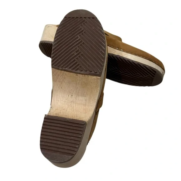 Lotta from Stockholm Lottas Classic Swedish Clogs Camel Nubuck Leather 40 US 9.5 - Picture 2 of 9